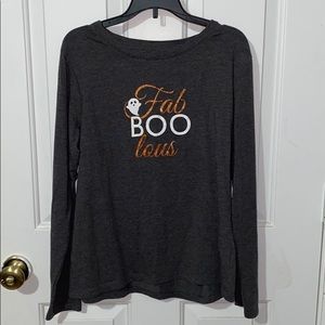 Grey long sleeve Fall/Halloween shirt